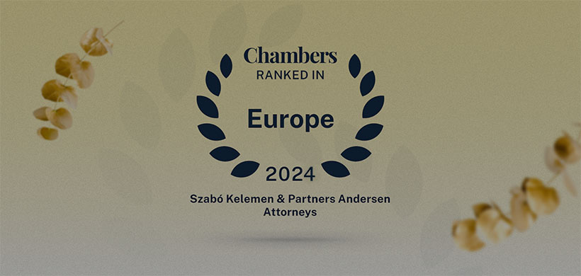Szabó Kelemen & Partners Andersen Attorneys ranked in Chambers Europe 2024